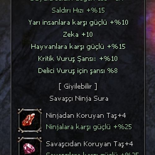  +9 MUHAREBE KILICI